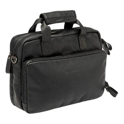 Sacoche porte-bagage NewLooxs Leather Cali en cuir noir 17L