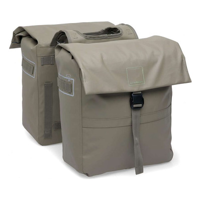 sacoche porte bagage vélo Newlooxs Leeds double 38L taupe