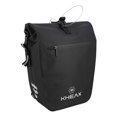 Sacoche vélo porte-bagage Kheax Izoard Edge étanche noir