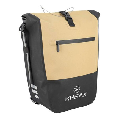 Sacoche vélo porte-bagage Kheax Izoard Edge étanche sable foncé