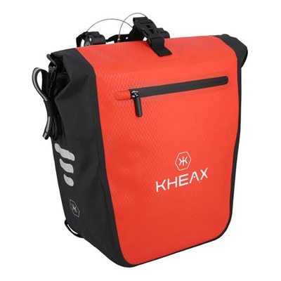 Sacoche vélo porte-bagage Kheax Izoard II étanche rouge
