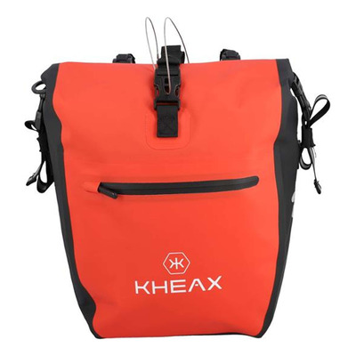 Sacoche vélo porte-bagage Kheax Izoard Mini étanche rouge