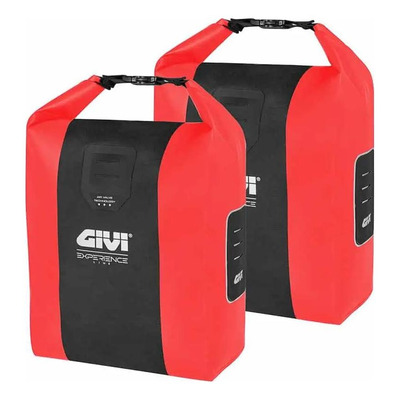 Sacoches latérales porte-bagage Givi Junter Experience Line 14L rouge (paire)