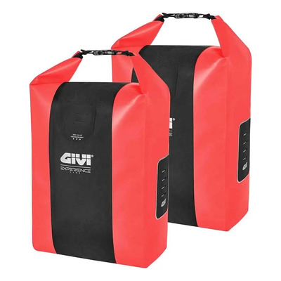 Sacoches latérales porte-bagage Givi Junter Experience Line 20L rouge (paire)