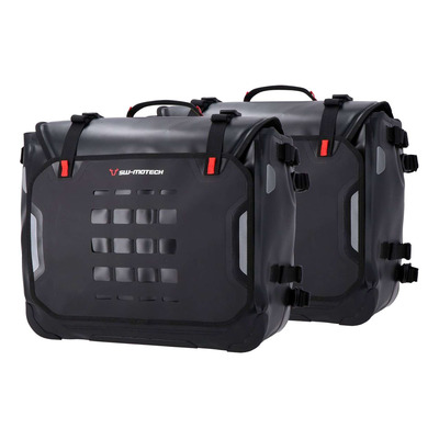 Sacoches latérales SW Motech Sysbag WP L 27-40 L noires supports PRO Ducati Desert X 22-23