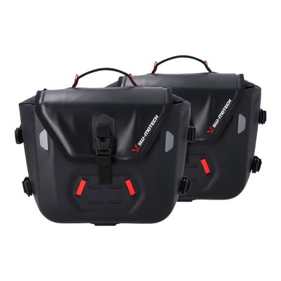 Sacoches latérales SW Motech Sysbag WP M 17-23 L noires supports SLC Ducati Desert X 22-23