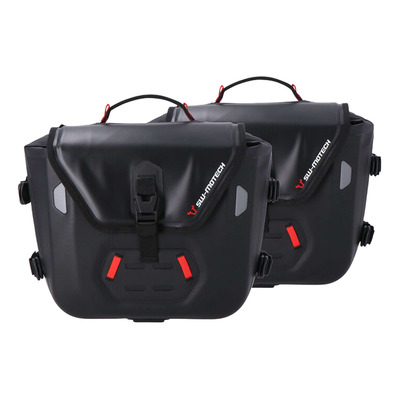 Sacoches latérales SW Motech Sysbag WP S noires support PRO Moto Guzzi V7 22-25