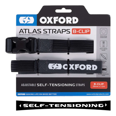 Sangles Oxford Atlas boucle clips 26mm x 1,2m anthracite