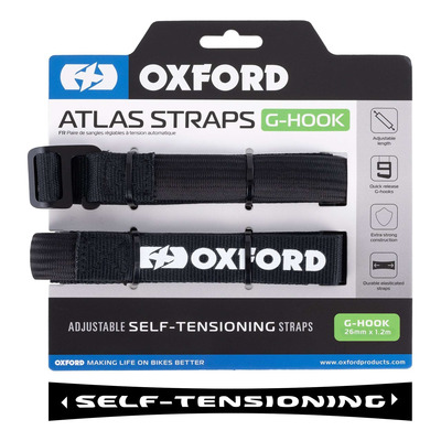 Sangles Oxford Atlas boucle G 26mm x 1,2m noir