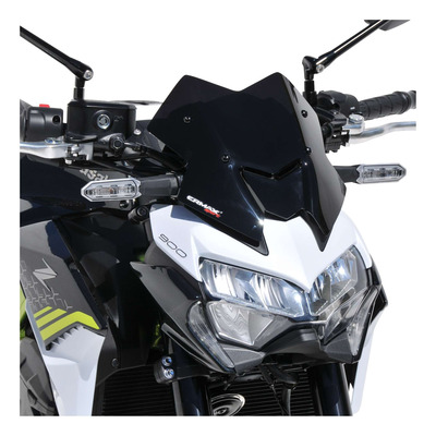 Saute-vent Ermax Hyperport 26 cm Kawasaki Z 900 20-24 noir foncé opaque