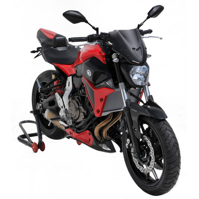 Saute-vent Ermax Sport 27 cm Yamaha MT-07 14-17 noir satin opaque