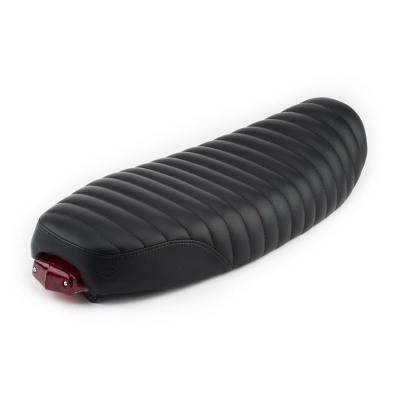 Selle Black Slammer noire avec feu intégré pour Triumph Bonneville T100 02-16