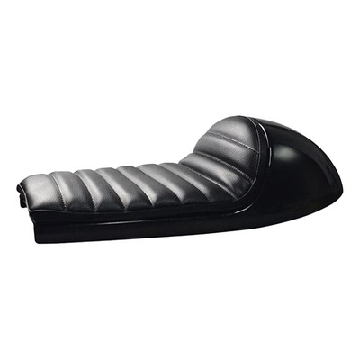 Selle Brazoline Café Racer 1 noire coque noire coutures droites noires