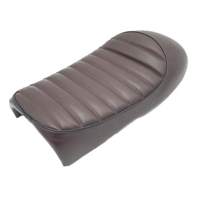 Selle Brazoline Café Racer 2 marron foncé coutures droites marrons liseret noir