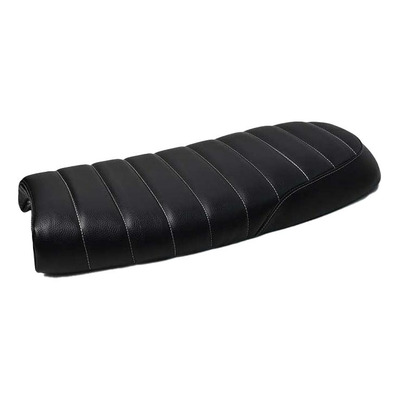 Selle Brazoline Scrambler 3 noire coutures droites blanches