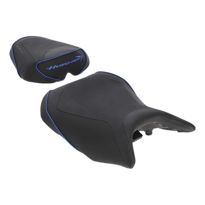 Selle confort complète Bagster SIT'N GO Honda CB 500/750 Hornet 23-26 noir/carbone/bleu