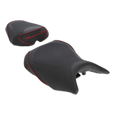 Selle confort complète Bagster SIT'N GO Honda CB 500/750 Hornet 23-26 noir/carbone/rouge