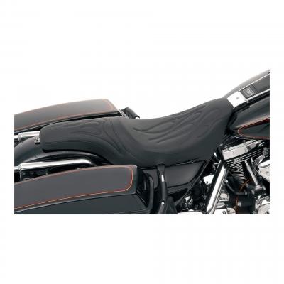 Selle Drag Specialties Predator (coutures flammes) Harley Davidson Road king 97-07