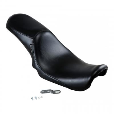 Selle Silhouette 2-Up (lisse) Le Pera Harley Davidson Dyna 06-17