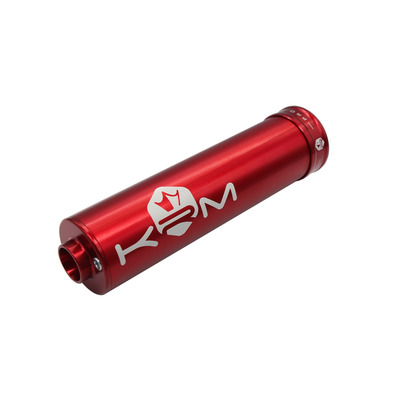 Silencieux d'échappement alu full rouge KRM Pro Ride 50-70cc