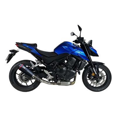 Silencieux Ixil XC Xtrem carbon Honda CB 750 Hornet 2025 noir/embout carbone avec bague rouge