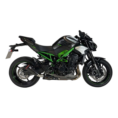 Silencieux Ixil XC Xtrem carbon Kawasaki Z 900 2025 noir/embout carbone avec bague rouge