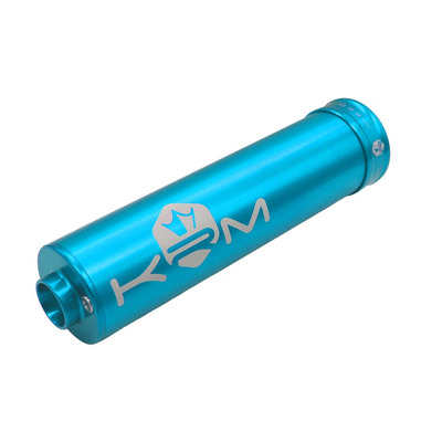 Silencieux KRM Pro Ride Alu full turquoise