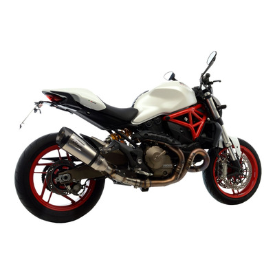 Silencieux Leovince Factory S inox casquette carbone pour Ducati Monster 821 14-16