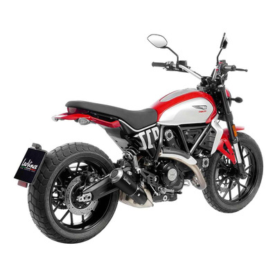 Silencieux Leovince LV-10 inox noir Ducati Scrambler 800 Icon 23-24