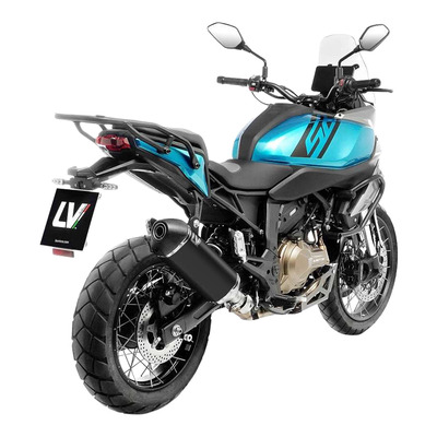 Silencieux Leovince LV-14 inox noir QJ Motor SRT 600 SX 25-26