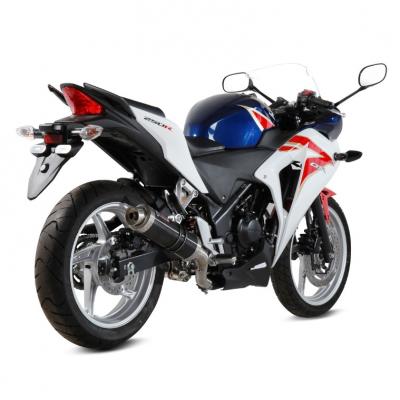 Silencieux MIVV GP inox noir casquette inox Honda CBR250R 11-13