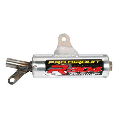 Silencieux Pro Circuit - 304-R shorty aluminium brossé - Suzuki RM 85cc 02-16