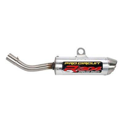 Silencieux Pro Circuit - 304-R shorty aluminium brossé - Suzuki RM 125cc 02-07