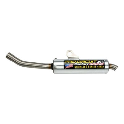 Silencieux Pro Circuit - Type 304 aluminium brossé - Honda CR 125cc 89-90