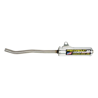 Silencieux Pro Circuit - Type 304 aluminium brossé - Honda CR 80cc 87-95