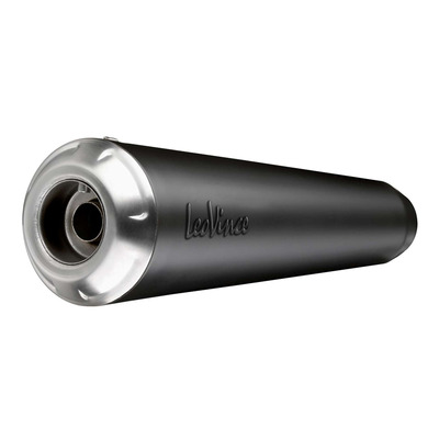Silencieux universel Leovince Classic Racer inox noir droit Ø 50 mm