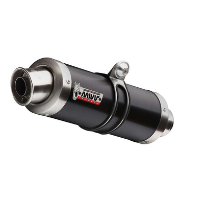 Silencieux universel Mivv GP inox noir Ø55 coté gauche