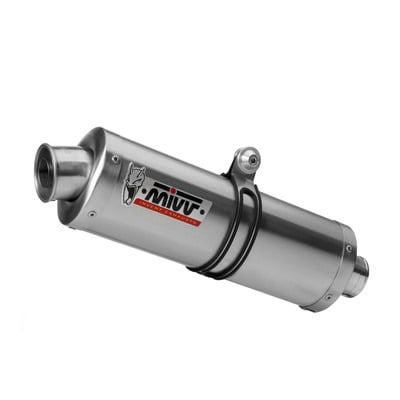 Silencieux universel Mivv Oval Small inox Ø55 coté gauche