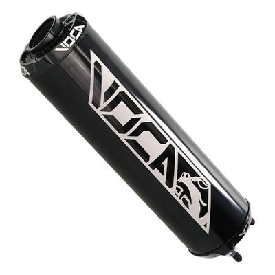 Silencieux Voca Racing alu noir embout de sortie anodisée noir moto 50 cc