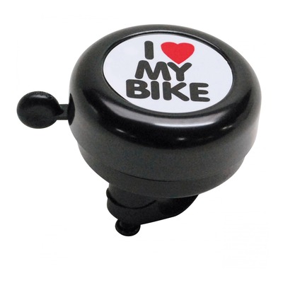 Sonnette vélo timbre "I love my bike"