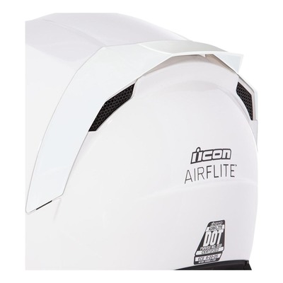 Spoiler arrière Icon pour casque Airflite blanc