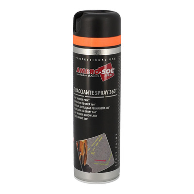 Spray peinture traçage Ambro-Sol orange fluo 500ml 360°