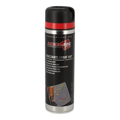 Spray peinture traçage Ambro-Sol rouge fluo 500ml 360°