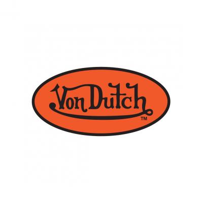 Sticker 8cm Von Dutch orange