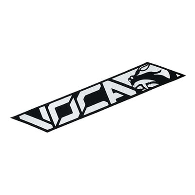 Sticker d'échappement Voca Racing noir/chrome