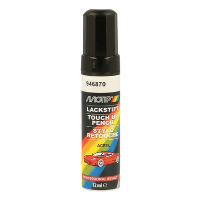 Stylo de retouche Motip 946870 noir mat 12 ml