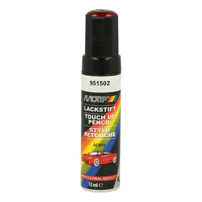 Stylo de retouche Motip 951502 rouge métallisé 12 ml