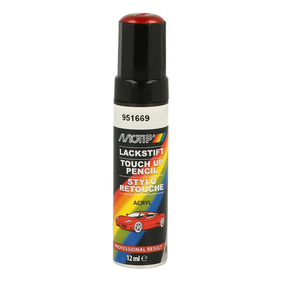 Stylo de retouche Motip 951669 rouge métallisé 12 ml