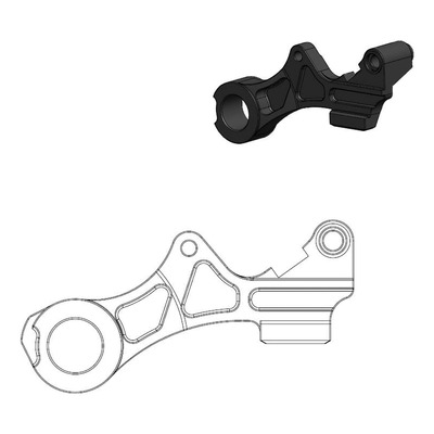 Support arrière 220 mm Moto-Master Yamaha YZF 450 18-26