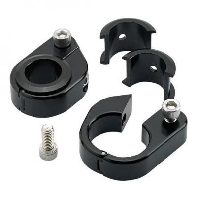 Support compteur Speed Clamp Biltwell anneau droit Ø24,5mm (1’) ou 31,75mm (1-1/4 ’) noir